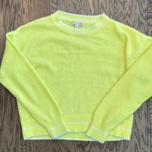 Gianni Bini Bright Yellow Crew Neck Sweater